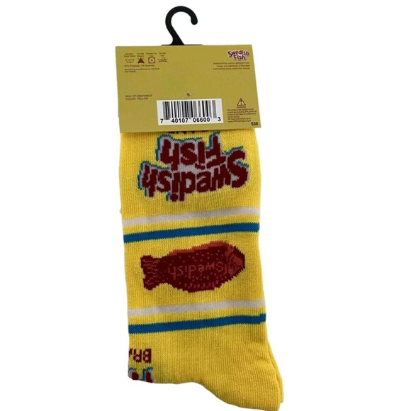 Novelty Funny Crew Socks: Pez, Sour Patch Kids Top Ramen Swedish Fish Brand - Picture 12 of 13